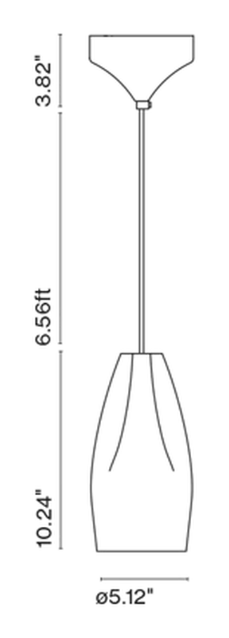 Pleat Box Pendant Lamp by Marset, size drawing: Pleat Box 13