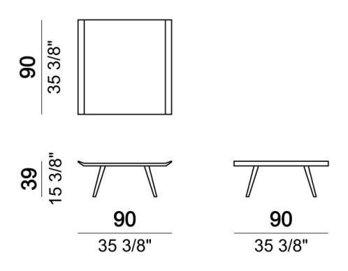 Moon Invaders Coffee Table by Arketipo, size drawing 1