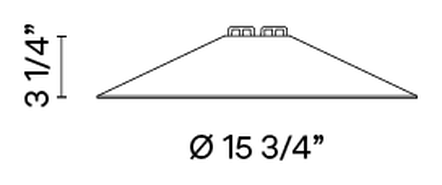 Circus Lighting System by Vibia, size drawing: Model 0157