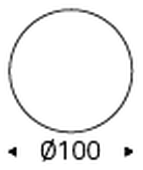 Botero Keramik Round Dining Table by Cattelan Italia, size drawing 3