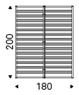 Ayrton Bed by Cattelan Italia, size drawing 6