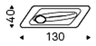 Tour Console Table by Cattelan Italia, size drawing 2