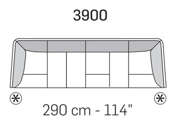 Gary Sofa by Nicoline, size drawing 2