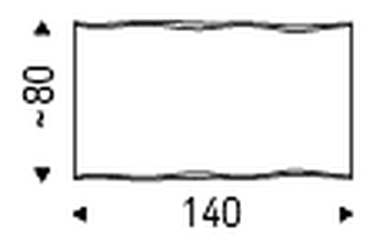 Idem Coffee Table by Cattelan Italia, size drawing 2