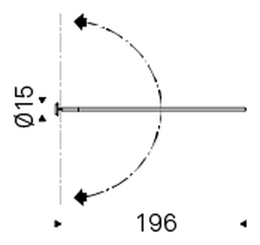 Fisherman Wall Lamp by Cattelan Italia, size drawing 2