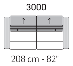 Wagner Sofa by Nicoline, size drawing 3