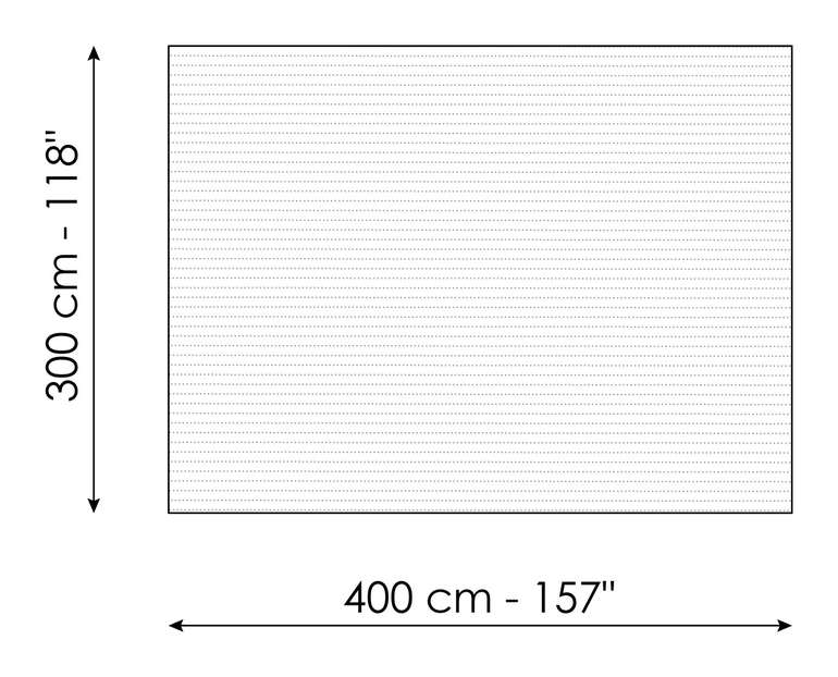 Amman Rug by Bonaldo, size drawing: Amman 300 x 400