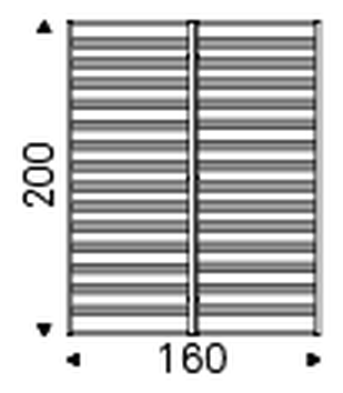 Dylan Double Bed by Cattelan Italia, size drawing 5