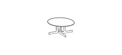 Nell Coffee Table by Ditre Italia, size drawing: Small table diam. 85 wooden top