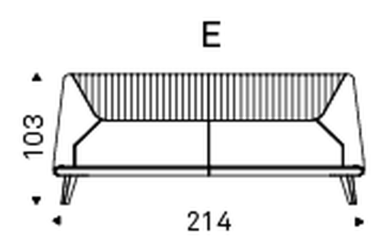 Amadeus Upholstered Bed by Cattelan Italia, size drawing 8