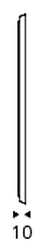 Taxedo Mirror by Cattelan Italia, size drawing 1
