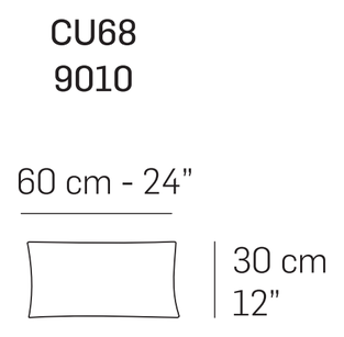 Cushion CU69, CU68 by Nicoline, size drawing 2