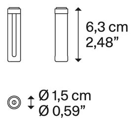 Map Lighting System by Lodes, size drawing: MAP Ceiling Bracket