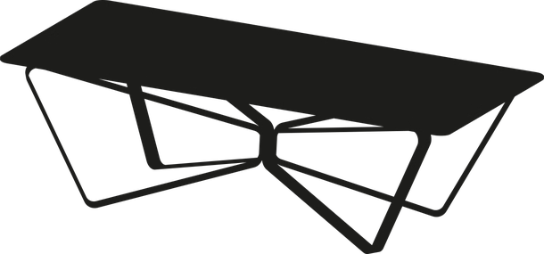 Loop Coffee Table by Bontempi, size drawing: 08.35