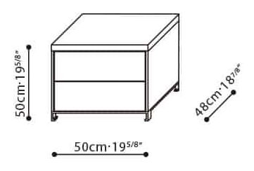 Max Media Cabinet by Camerich, size drawing: C0416022