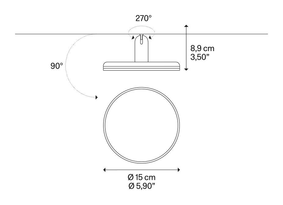 Moduli di Luce Lighting System by Lodes, size drawing: Camille GENERAL LIGHT
