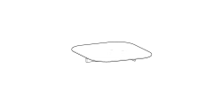 Polyura Coffee Table by Ditre Italia, size drawing: Table 109x109 low
