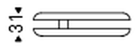 Yo-Yo Brushed Coffee Table by Cattelan Italia, size drawing 1