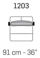 Pacific Square Sofa by Nicoline, size drawing 5
