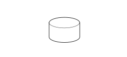 Chloé Armchair by Ditre Italia, size drawing: Footstool