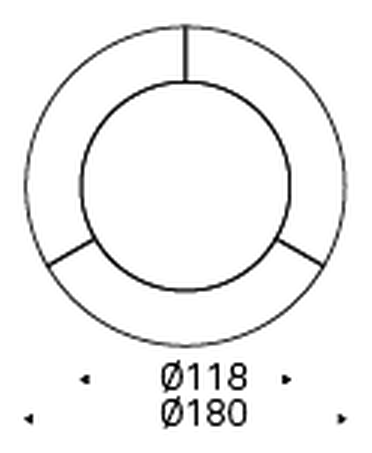 Skorpio Ker-Wood Round Dining Table by Cattelan Italia, size drawing 3