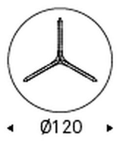 Helix Coffee Table by Cattelan Italia, size drawing 2