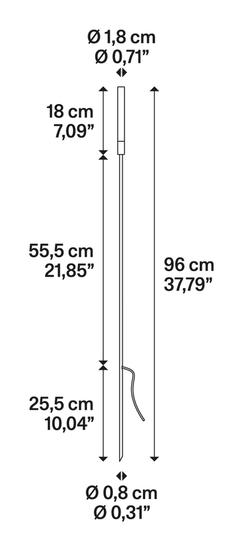 Reed by Lodes, size drawing: Reed 60 Pod