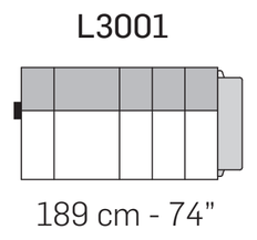 Zara Light Sofa by Nicoline, size drawing 5