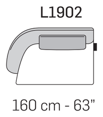 Fleur Sofa by Nicoline, size drawing 5
