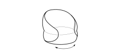 Clip Armchair by Ditre Italia, size drawing: Swivel armchair