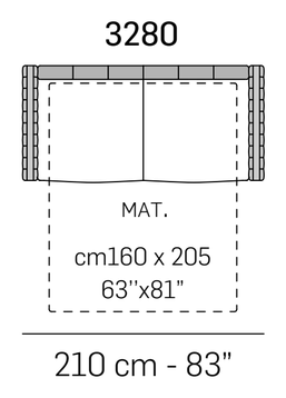 Kleo Sofa Bed by Nicoline, size drawing 2