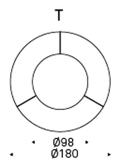 Skorpio Ker-Wood Round Dining Table by Cattelan Italia, size drawing 6