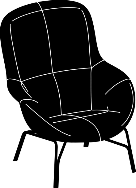 Long Island Armchair by Bontempi, size drawing: LNG000101