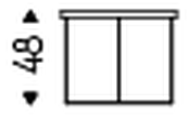 Billy Wood Coffee Table by Cattelan Italia, size drawing 3