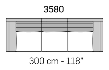 Cadorna Sofa by Nicoline, size drawing 2