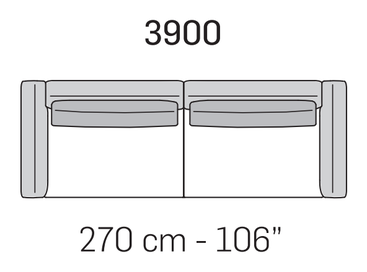 Penta Sofa by Nicoline, size drawing 4