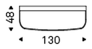 Terminal Keramik Premium Console Table by Cattelan Italia, size drawing 2