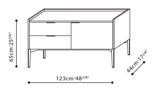 Matrix Cabinet (High Base) by Camerich, size drawing: C04H0801 + B40H0801 + B41H0801