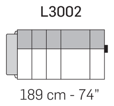 Zara Light Sofa by Nicoline, size drawing 4