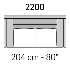 Cadorna Sofa by Nicoline, size drawing 6