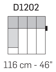 Zara Deep Sofa by Nicoline, size drawing 8