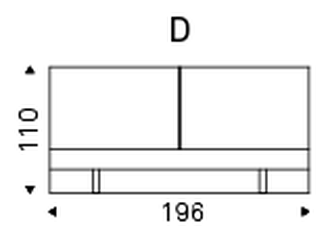 Lukas Upholstered Bed by Cattelan Italia, size drawing 7