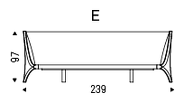 Nelson Bed by Cattelan Italia, size drawing 8