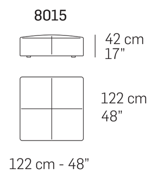 Main Ottoman by Nicoline, size drawing 2