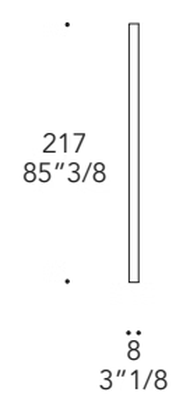 Avantgarde Libreria Bookcase by Reflex, size drawing 2