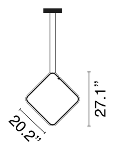 Arrangements Pendant Lamp by Flos, size drawing 8