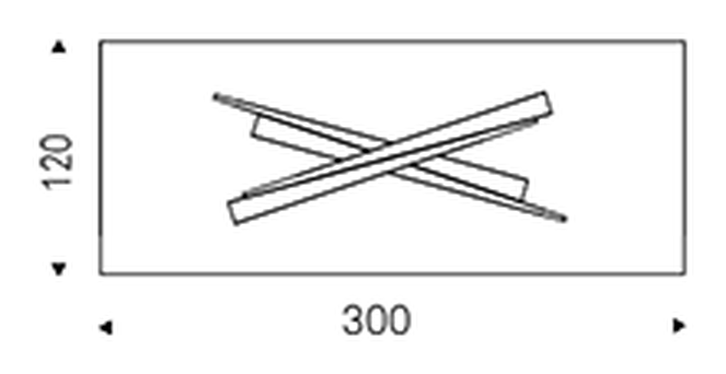 Lancer Dining Table by Cattelan Italia, size drawing 4