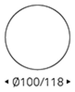 Cuba Keramik Bistrot Table by Cattelan Italia, size drawing 2