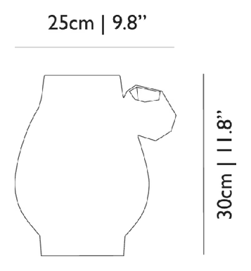 Delft Blue Vases by Moooi, size drawing: Model 8