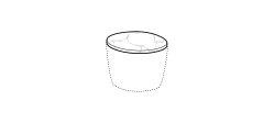 Deck Coffee Table by Ditre Italia, size drawing: Marble top for small round coffee table